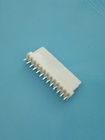 2.54mm Pitch Solder Circuit Board Pin Connectors Vertical Type White Color