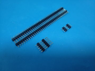 Porcellana Connettore ad innesto a spina 2,54mm-1np Doppia fila Faller H: 2,5mm, colore nero fabbrica